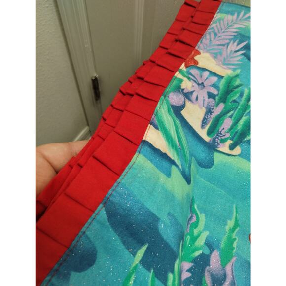 Little Mermaid Reversible Throw Blanket Ariel Sebastian Flounder Handmade 68x44" - Picture 5 of 5